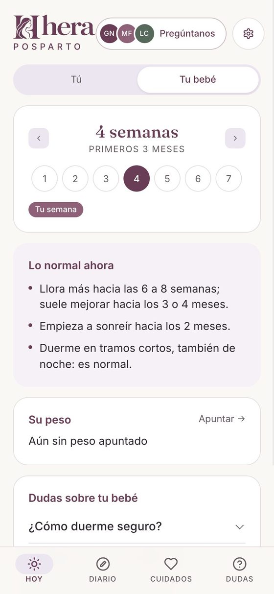 Lo normal a la edad de tu bebé